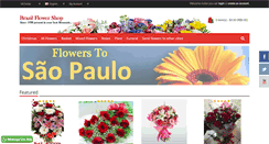 Desktop Screenshot of flowerstosaopaulo.com